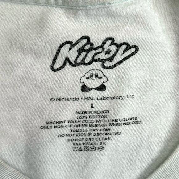 Kirby Retro Rainbow Star Graphic T-Shirt Men’s Size L Nintendo HAL Laboratory - Picture 3 of 12
